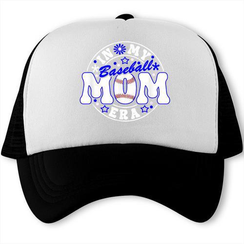 Baseball Mom Era Player Mother Game Day Trucker Cap - Sportilla