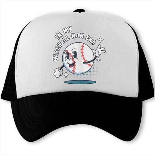 In My Baseball Mom Era Retro Baseball Mom Home Runs Trucker Cap - Sportilla