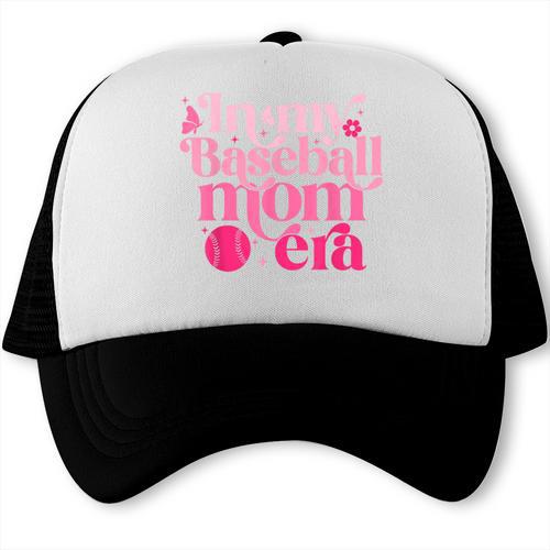 In My Baseball Mom Era Retro Mom Life Mother's Day 2024 Trucker Cap - Sportilla