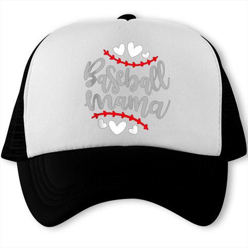 Baseball Mom Mama Trucker Cap - Sportilla