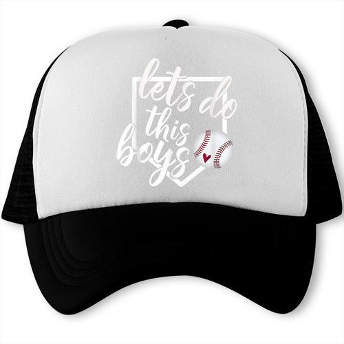 Baseball Mom Shirt Baseball Let's Do This Boys Trucker Cap - Sportilla