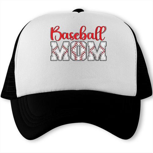 Baseball Mom Sporty Humor Trucker Cap - Sportilla