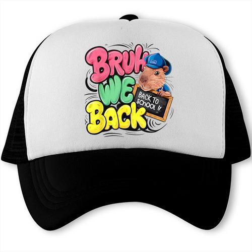 Bruh Wir UnterstüTzen Den Ersten Schulday Back To School Capybara Trucker Cap - Savourry