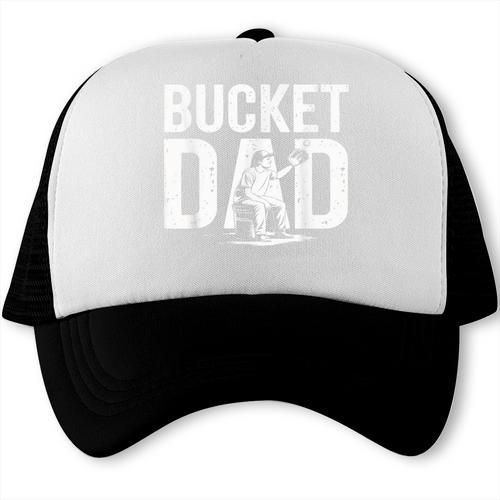 Bucket Dad Softball Dad Baseball Dad Coach Bucket Trucker Cap - Sportilla