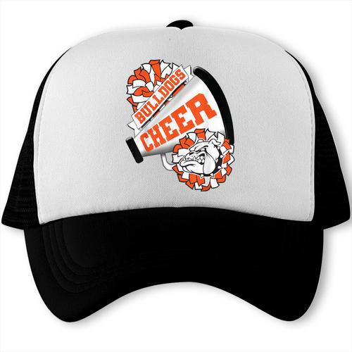 Bulldogs Cheerleading Back To School Cheer Team Orange Trucker Cap - Savourry