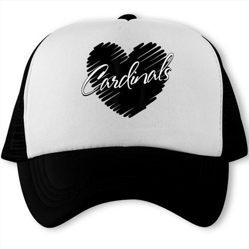 Cardinals Heart Back To School Spirit Trucker Cap - Savourry
