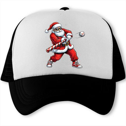 Christmas Baseball Player Santa Xmas Boys Men Toddler Trucker Cap - Sportilla