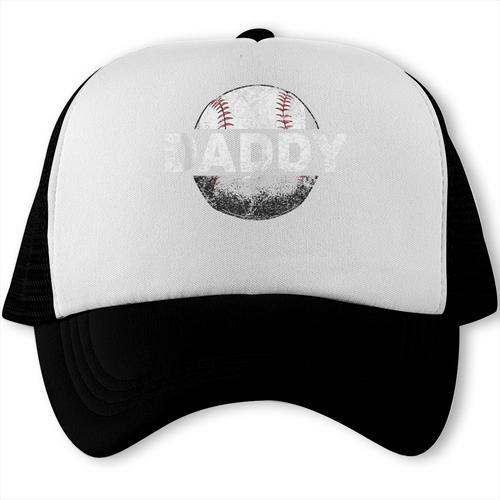 Cool Baseball Dad Daddy Sports Baseball Bat Home Run Trucker Cap - Sportilla