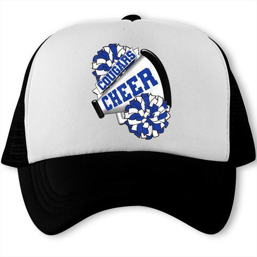 Cougars Cheer Back To School Cheerleading Spirit B Trucker Cap - Savourry