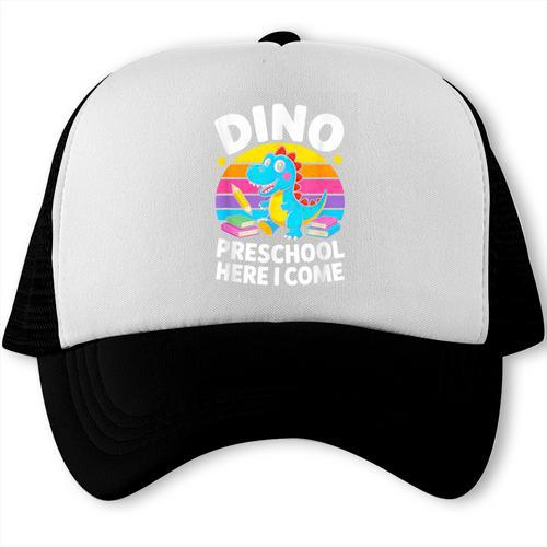Dino Preschool Here I Come Cute Back To School Trucker Cap - Savourry