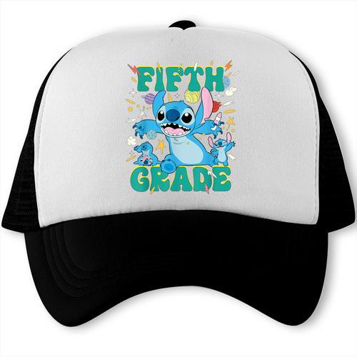 Disney Stitch Fifth Grade Back To School 1st Day Of School Trucker Cap - Savourry