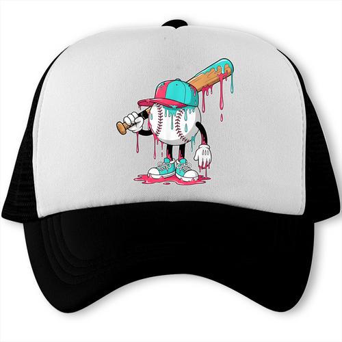 Drip Baseball For Boys Ice Cream Drip Youth Boys Sprinkles Trucker Cap - Sportilla