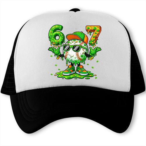 Drip Baseball Irish Shamrock St Patricks Men Boy Kid Trucker Cap - Sportilla