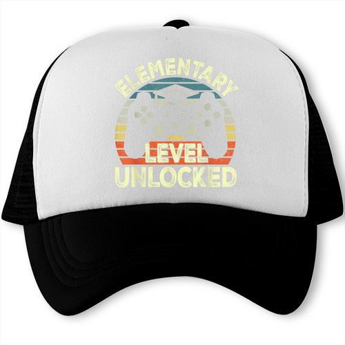 Elementary Level Unlocked Video Game Back To School Boys Trucker Cap - Savourry