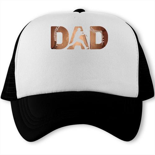 Fathers Day Baseball Player Baseball Dad Trucker Cap - Sportilla