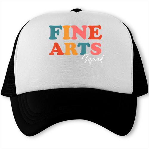 Fine Arts Squad Boho Cute Back To School Fine Arts Trucker Cap - Savourry
