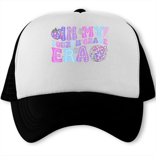 In My Fourth Grade Era Retro Back To School Disco Ball Trucker Cap - Savourry