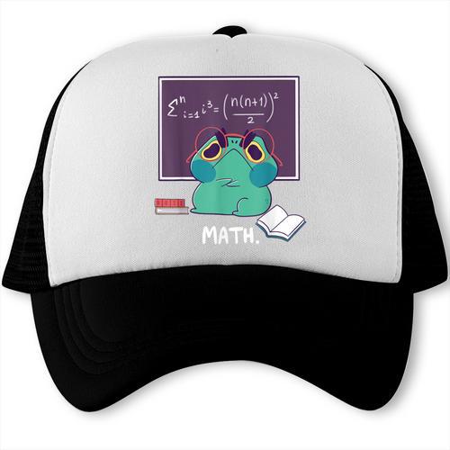 Frog Hates Math Kawaii Science Back To School Kids Trucker Cap - Savourry
