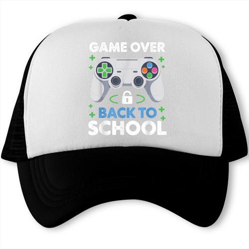 Game Over Back To School Kids First Day School Trucker Cap - Savourry