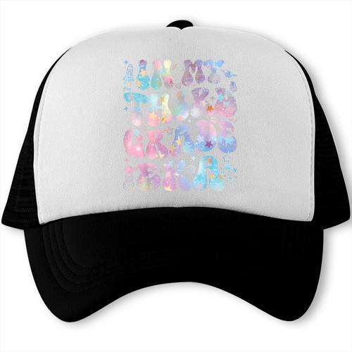 Groovy In My Third Grade Era Tie Dye Kids Boy Back To School Trucker Cap - Savourry