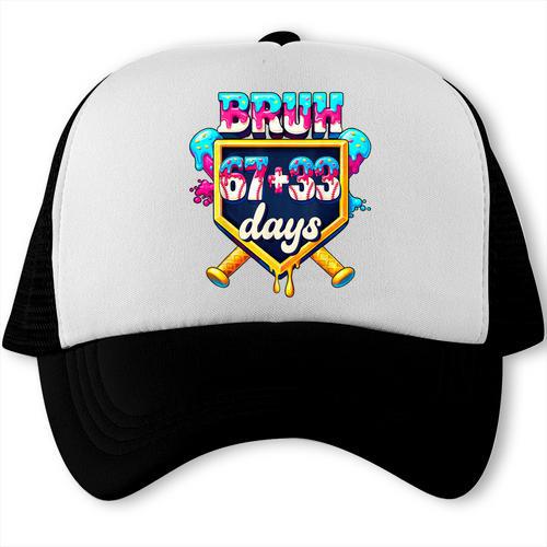 Happy 6733 Days Of School Baseball Drip 100th Day Of School Trucker Cap - Sportilla