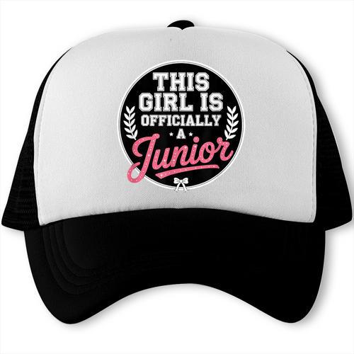 Highschool Girls Back To School 2025 First Day A Junior Trucker Cap - Savourry