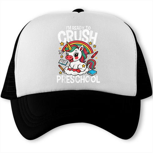I'm Ready To Crush Preschool Unicorn Back To School Girls Trucker Cap - Savourry