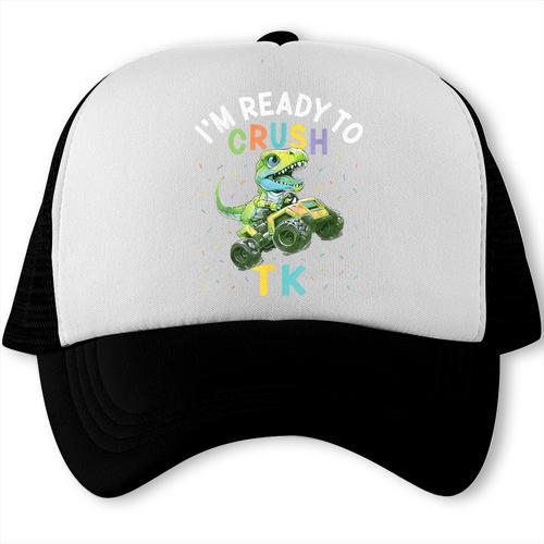 I'm Ready To Crush TK Dinosaur Back To School TK Kid Trucker Cap - Savourry