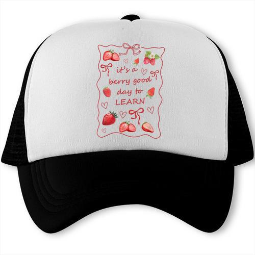 It's a Good Day To Learn Strawberry Back To School Trucker Cap - Savourry
