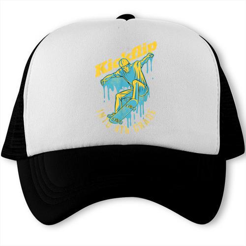 Kickflip Into 4th Grade Skateboard Lover Back To School Trucker Cap - Savourry