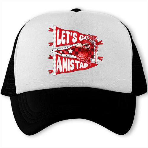 Let's Go Amistad Friendship Back To School Spirit Trucker Cap - Savourry