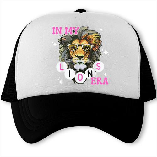 In My Lions Era Team Squad Back To School Mascot Spirit Game Trucker Cap - Savourry