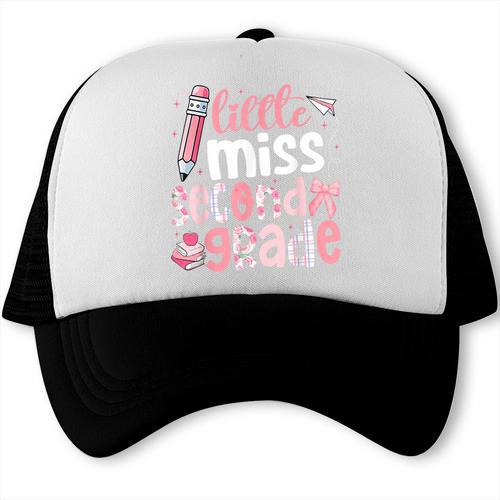 Little Miss Second Grade Back To School 2nd Grader Student Trucker Cap - Savourry