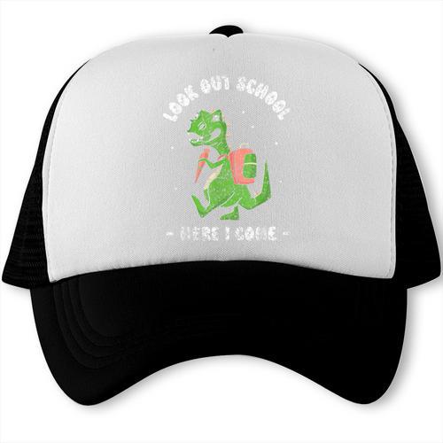 Look Out School Here I Come Grade Kids Pupil Back To School Trucker Cap - Savourry