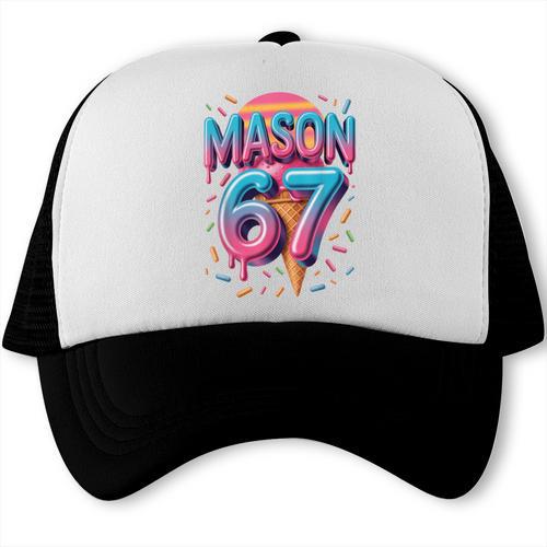Mason 67 Meme Ice Cream Baseball Drip Trucker Cap - Sportilla