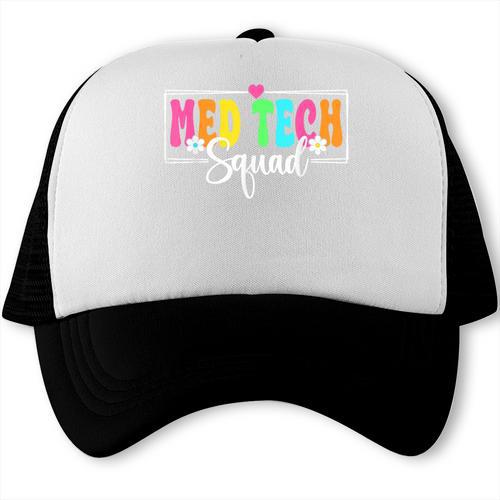 Med Tech Squad Back To School Med Technician Crew Trucker Cap - Savourry