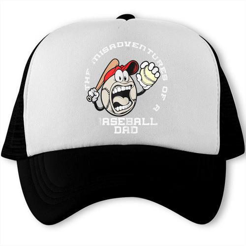 The Misadventures Of A Baseball Dad Trucker Cap - Sportilla