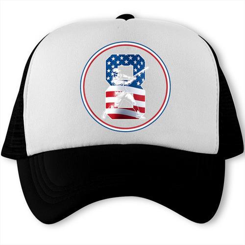 Number 8 Years Baseball 8TH Birthday Trucker Cap - Sportilla