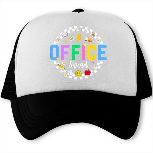 Office Squad Back To School Happy First Day Of School Trucker Cap - Savourry