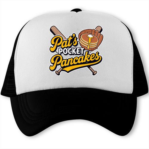 Pat's Pocket Pancakes Baseball Glove Stack Syrup Trucker Cap - Sportilla