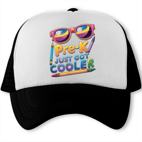 Pre K Back To School Shirt First Day Toddler Boys Girls Tee Trucker Cap - Savourry