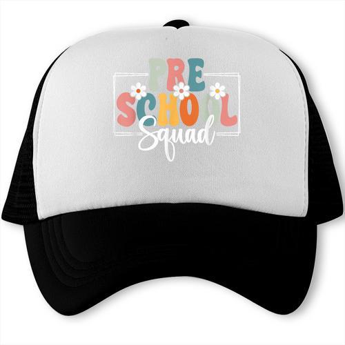 Preschool Squad Back To School Preschool Crew Trucker Cap - Savourry