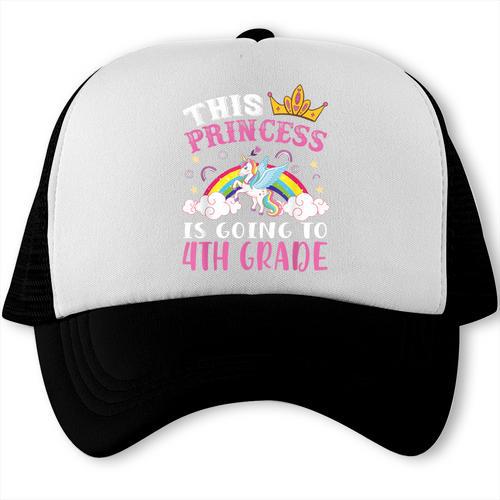 Princess Going To 4th Grade Tee For Girls Back To School Trucker Cap - Savourry