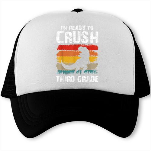 Ready Crush Third 3rd Grade Dinosaur Back To School Boys Trucker Cap - Savourry