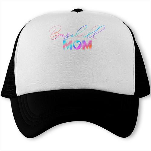 Retro Cute Mother's Day Teeball T-Ball Baseball Mom Trucker Cap - Sportilla