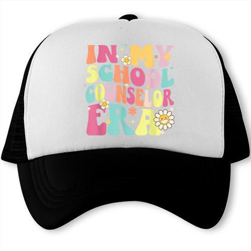 In My School Counselor Era Retro Back To School Counseling Trucker Cap - Savourry