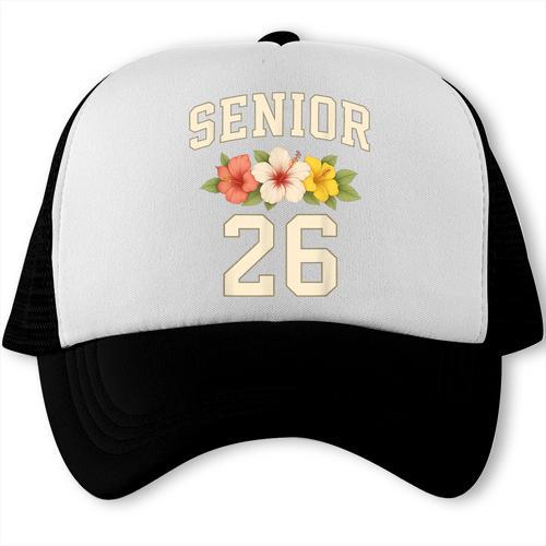 Senior Class Of 2026 Hibiscus Floral Girls Back To School Trucker Cap - Savourry