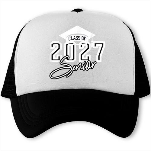 Senior Class Of 2027 Back To School Graduate Senior Year 27 Trucker Cap - Savourry