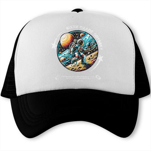 Sixth Grade Back To School Space Rocket Astronaut Trucker Cap - Savourry