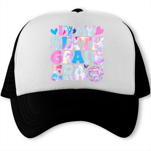 In My Sixth Grade Era Cool 6th Grade Tie Dye Back To School Trucker Cap - Savourry